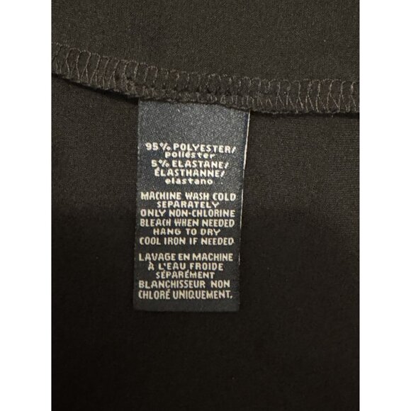 American Living Black Cascade Ruffle‎ Dress Size 12 Timeless Classic All-Season - Picture 5 of 6